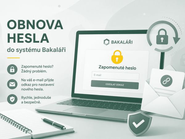 Bakaláři - první přihlášení a obnova hesla